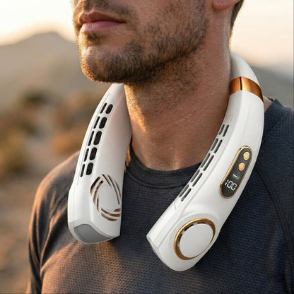 Portable Bladeless Neck Fan - Rechargeable Wearable Semiconductor AC, Retailark