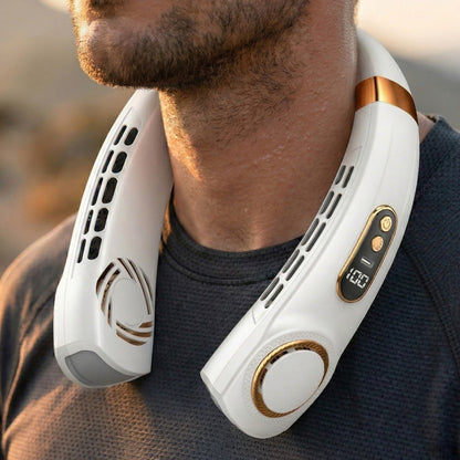Portable Bladeless Neck Fan - Rechargeable Wearable Semiconductor AC, RetailArk