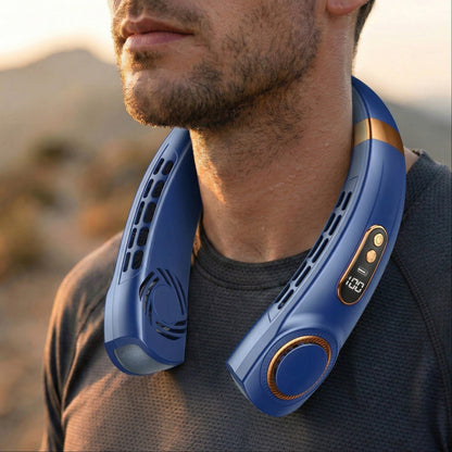Portable Bladeless Neck Fan - Rechargeable Wearable Semiconductor AC, Retailark
