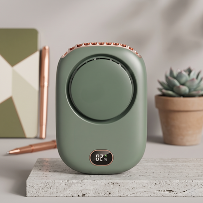 Portable Hanging Neck Fan | Mini Cooling Waist Fan | Bladeless USB Rechargeable Sports Cooler | Outdoor Sports & Travel