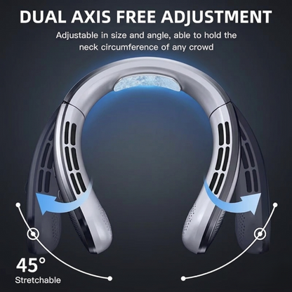 Personal Air Cooler & Handheld | Portable Bladeless Mini Rechargeable Fan | 8 Hour Battery Life USB Hanging Neck Fan | Mute LED Digital Display