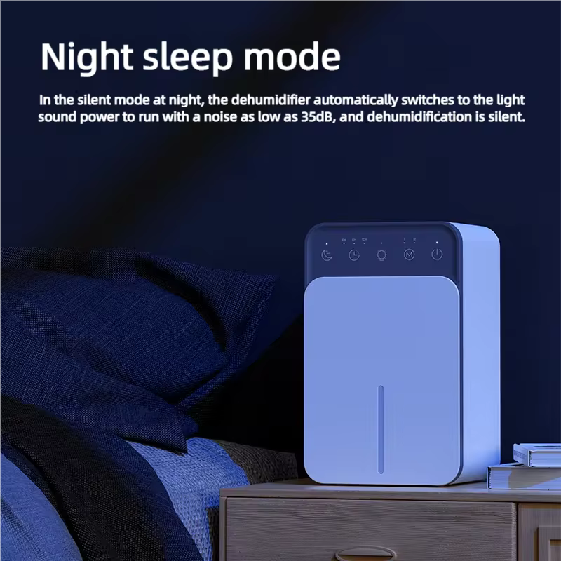 Intelligent Portable Dehumidifier | Smart Timer Air Dryer for Home, Bedroom & Kitchen | Deodorizing Moisture Absorber for Mould & Clothes