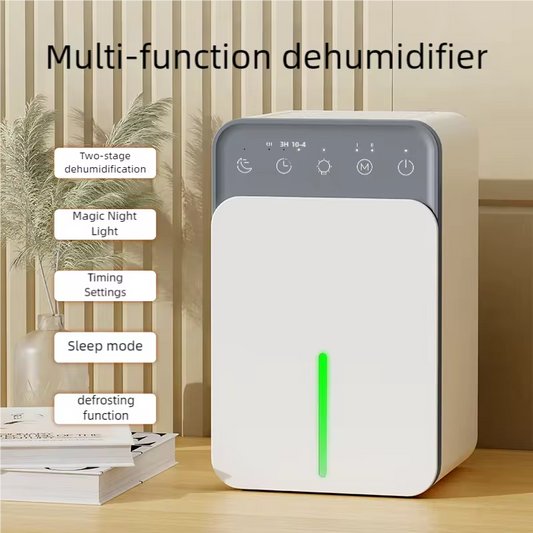 Intelligent Portable Dehumidifier | Smart Timer Air Dryer for Home, Bedroom & Kitchen | Deodorizing Moisture Absorber for Mould & Clothes