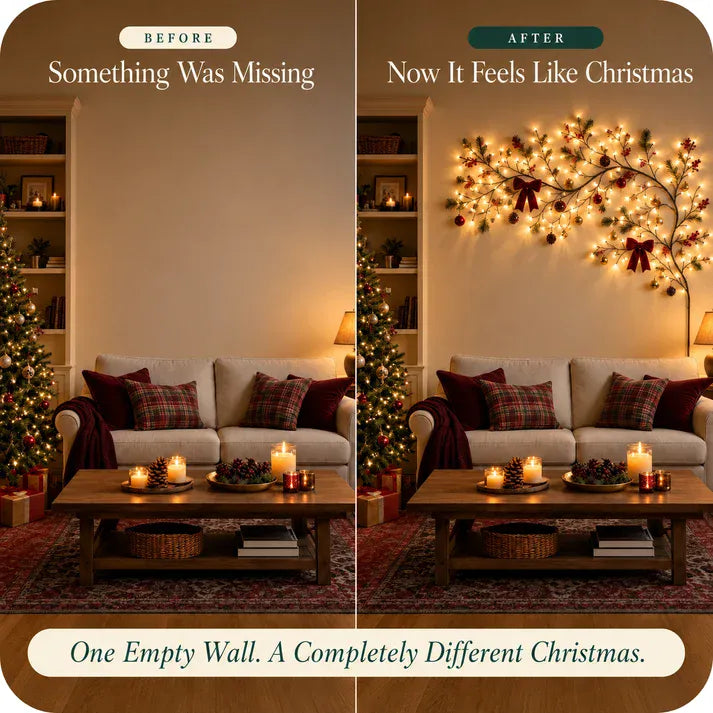 RetailArk Willow Lights™ | 144-LED Bendable Willow Vine Wall Decor