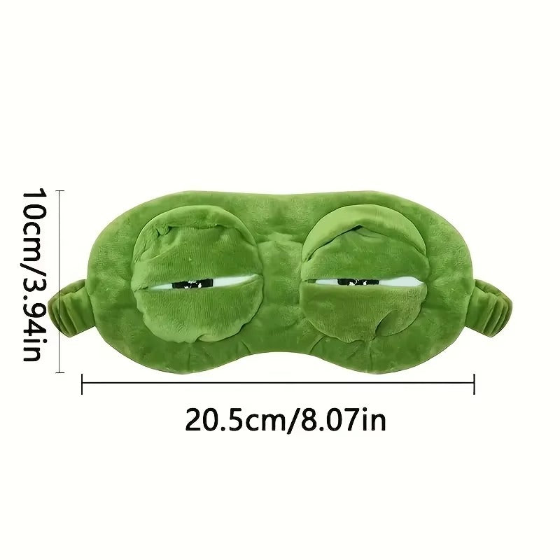 3D Frog Sleep Mask | Sleep Eye Mask for Sleeping | Soft Cartoon Blindfold for Travel & Office | Natural Sleeping Eyeshade for Men & Women
