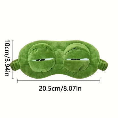3D Frog Sleep Mask | Sleep Eye Mask for Sleeping | Soft Cartoon Blindfold for Travel & Office | Natural Sleeping Eyeshade for Men & Women