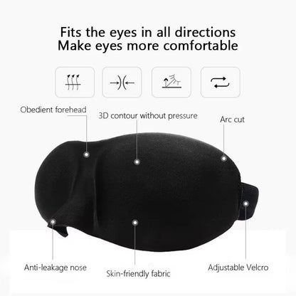 3D Sleep Mask | Best Eye Mask for Sleeping | 100% Light Blocking Deep Sleep Aid