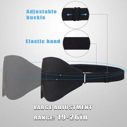 3D Sleep Mask | Noise Cancelling Earplugs | 100% Light Blocking Eye Cover | Insomnia Relief