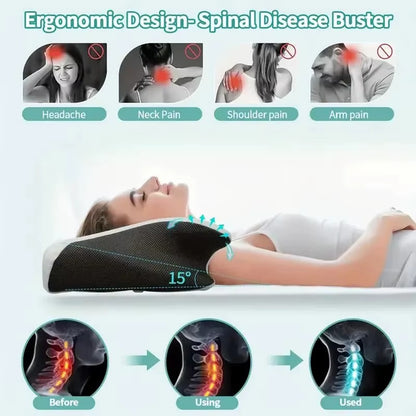 Butterfly Ergonomic Cervical Neck Pillow | Best Memory Foam Pillow for Neck Pain Relief | Orthopedic Contour Bed Pillow | Slow Rebound Support