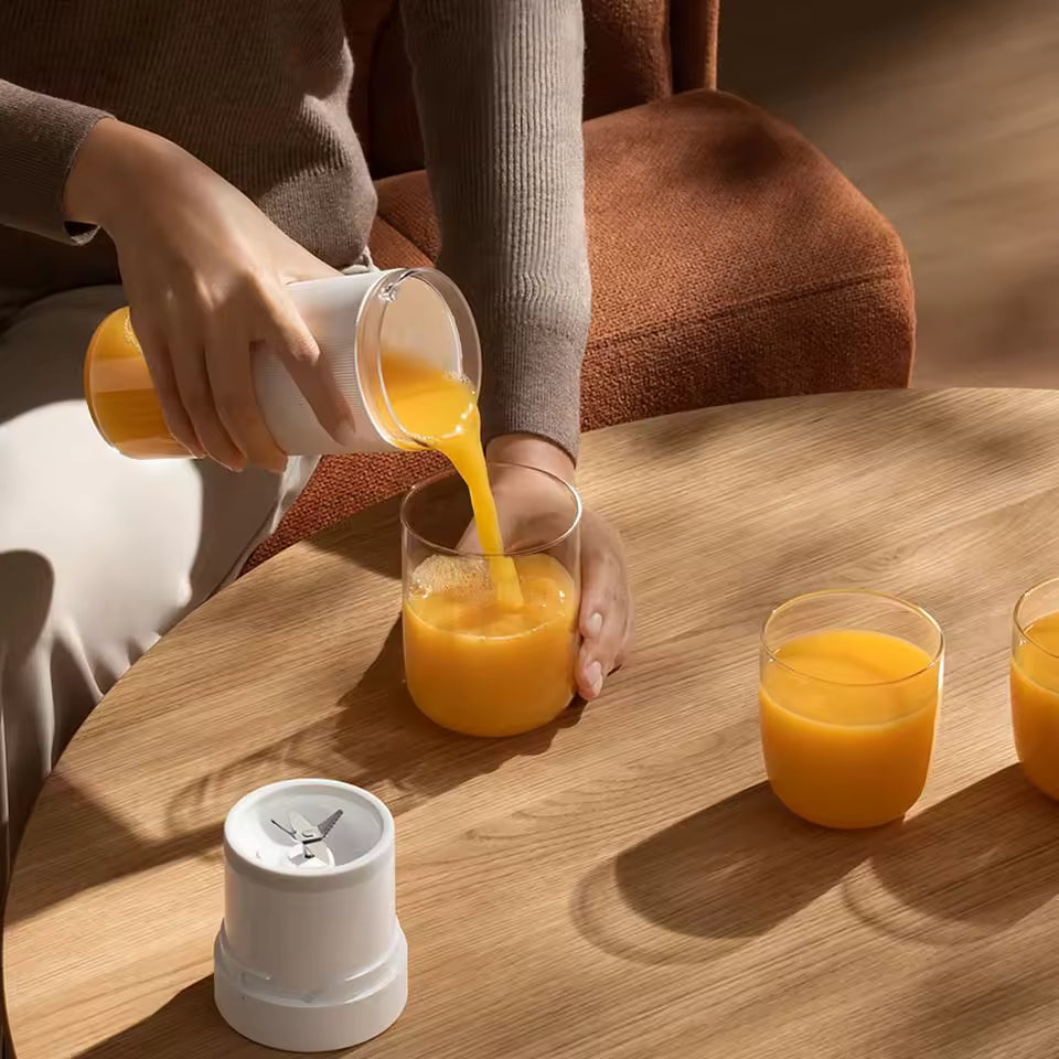 Portable Blender | 300ML Personal Smoothie Maker | 19500 RPM Mini Juicer Machine | BPA-Free PCTG Travel Blender