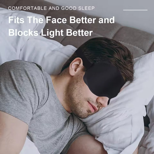 3D Sleep Mask | Best Eye Mask for Sleeping | 100% Light Blocking Deep Sleep Mask | Soft Padded Comfort Blindfold