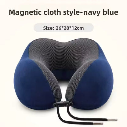 Memory Foam Neck Pillow | U-Shaped Travel Airplane Pillow | Cervical Neck Pain Relief | Ergonomic Soft Sleeping Pillow