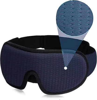 3D Sleep Eye Mask | 100% Light Blockout Sleeping Mask | Soft Padded 3D Eye Shade & Blindfold