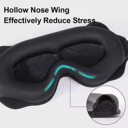 3D Sleep Mask | Best Eye Mask for Sleeping | 100% Light Blocking Deep Sleep Mask | Soft Padded Comfort Blindfold