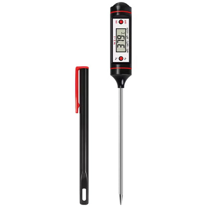 Digital Food Thermometer | Instant Read Meat Thermometer for BBQ & Kitchen | Steak, Pork & Milk Probe