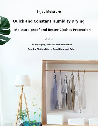 Portable Dehumidifier for Home | Quiet Small Dehumidifier for Bedroom & Office | Air Dryer for Clothes
