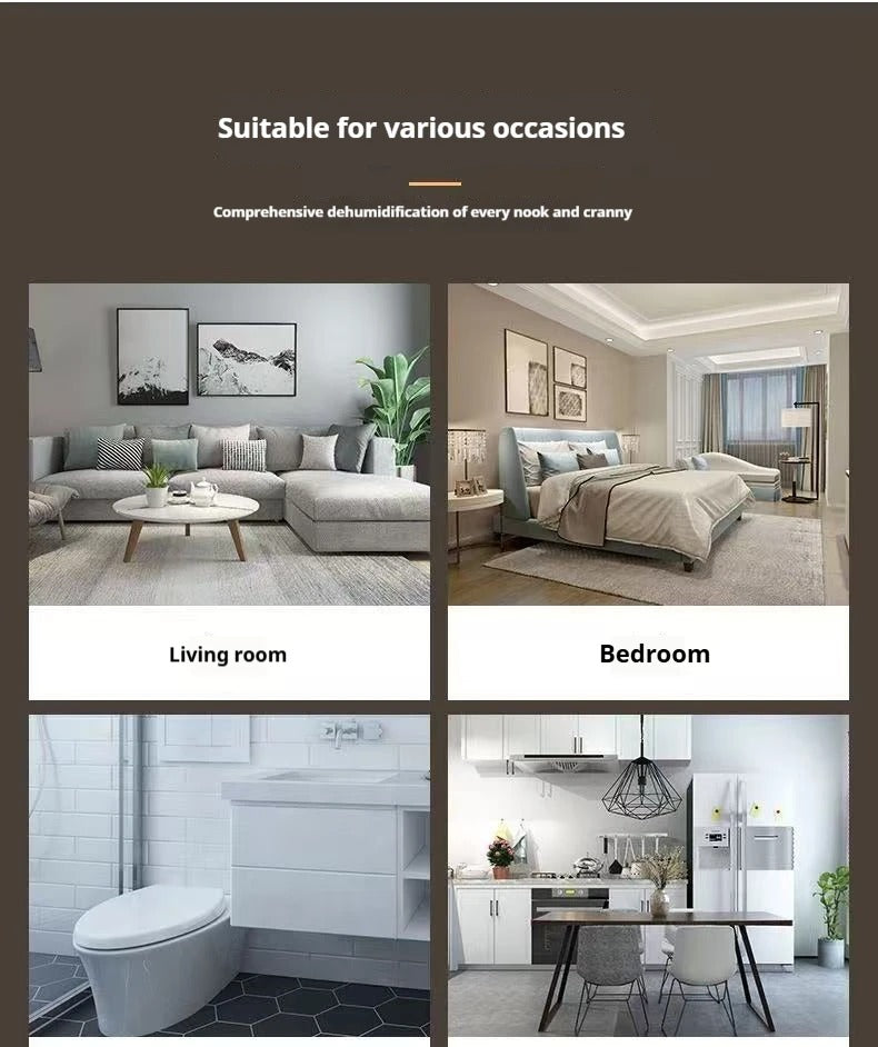 Portable Dehumidifier for Home | Quiet Small Dehumidifier for Bedroom & Office | Air Dryer for Clothes