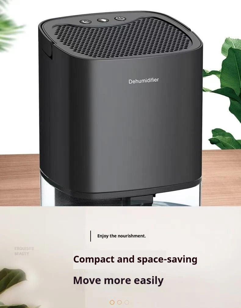 Portable Dehumidifier for Home | Quiet Small Dehumidifier for Bedroom & Office | Air Dryer for Clothes